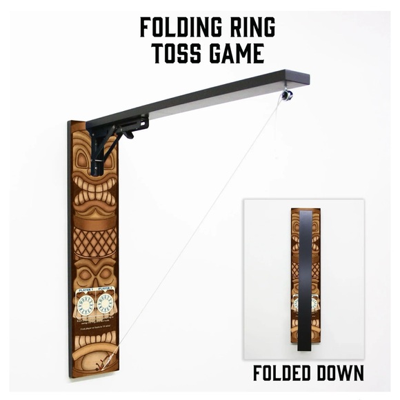 Tiki Ring Toss Game - Fold Down - Picture 6 of 8